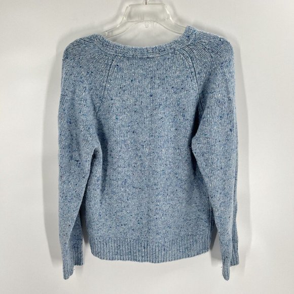 Vince Light Blue V Neck Sweater Knit Wool Alpaca Sz Small - Picture 6 of 6